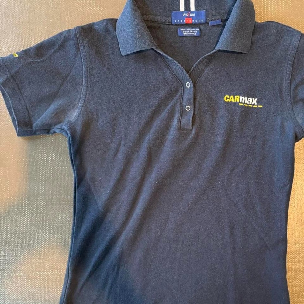 Blue Polo Shirt Classic Collar Fitted Style